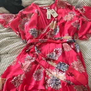 Beautiful never been worn Nordstrom BB Dakota silk dress size large.